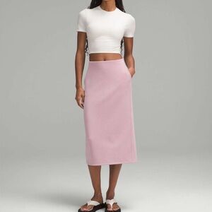 Lululemon Softstreme High Rise Midi Skirt